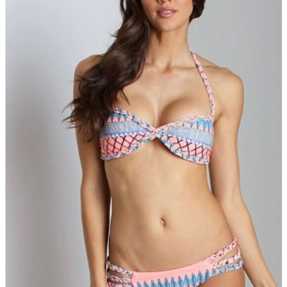 Mara Hoffman Frida Three Braid Bikini Top - Picture 1 of 6
